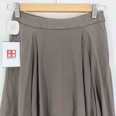スピックアンドスパン Spick and Span 25SS リネンブレンド イージー フレアスカート レディース JPN:36