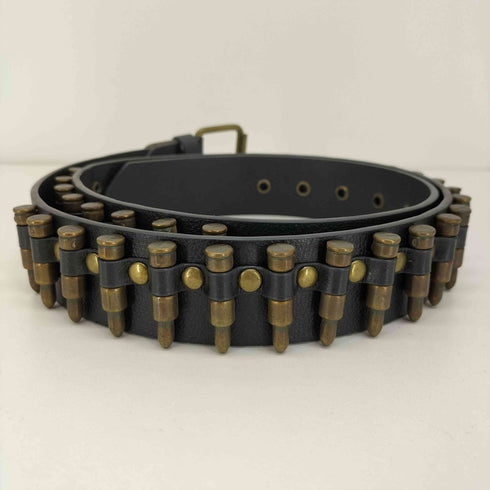 バックル レザー ベルト 銃弾 Y2K メンズ