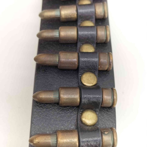 バックル レザー ベルト 銃弾 Y2K メンズ