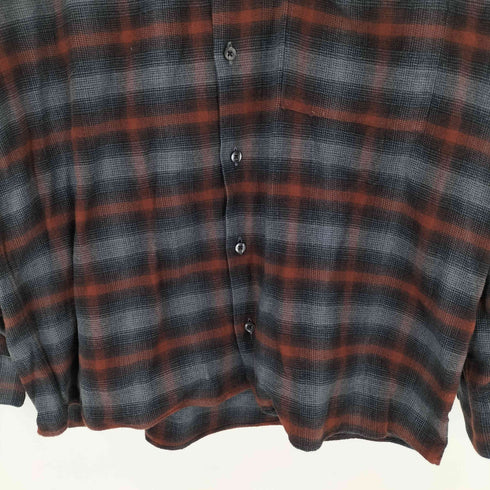 インディヴィジュアライズドシャツ individualized shirts アメリカ製 ATHLETIC FIT コットン L/S チェックシャツ メンズ JPN:M