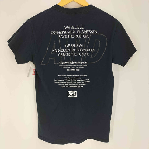 ウィンダンシー WIND AND SEA 20SS ロゴプリント S/S クルーネック Tシャツ メンズ