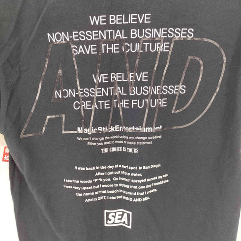 ウィンダンシー WIND AND SEA 20SS ロゴプリント S/S クルーネック Tシャツ メンズ