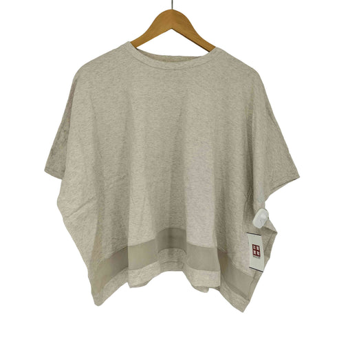 ミズイロインド mizuiro ind 25SS メッシュミックスワイドプルオーバー レディース FREE