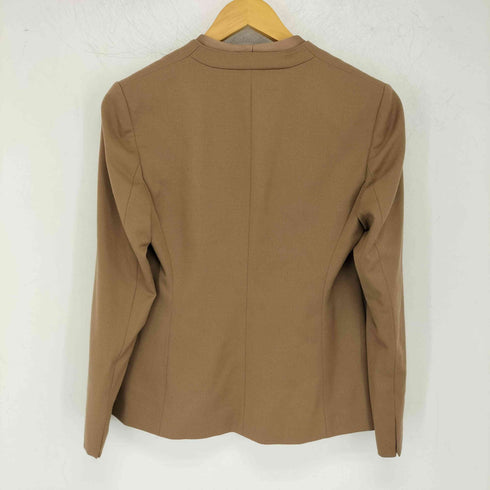 ヒューゴボス HUGO BOSS ウール混 ノーカラー テーラードジャケット レディース US:6
