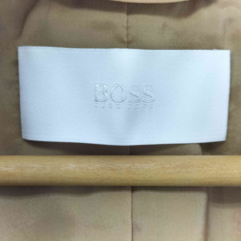 ヒューゴボス HUGO BOSS ウール混 ノーカラー テーラードジャケット レディース US:6