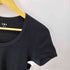 スリードッツ three dots USA製 ラウンドネック リブ Tシャツ レディース