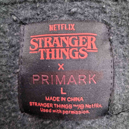 ストレンジャーシングス Stranger Things 両面プリント ヘビーウエイト パーカー メンズ JPN:L