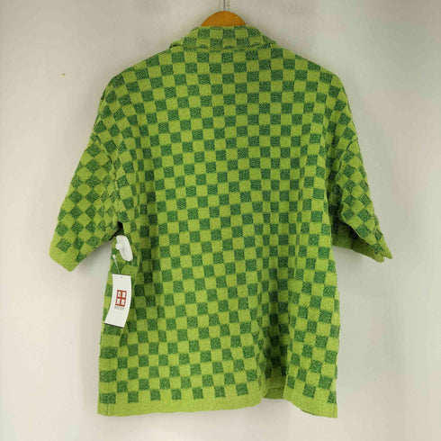 ザラ ZARA チェック柄 パイル地 ポロシャツ メンズ import:M