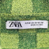 ザラ ZARA チェック柄 パイル地 ポロシャツ メンズ import:M