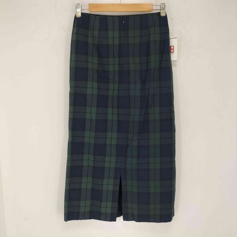 ミズイロインド mizuiro ind check tight SK スリット チェック タイトスカート レディース FREE