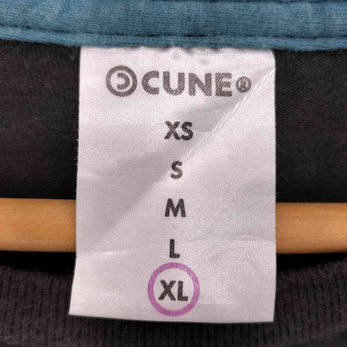 キューン CUNE 両面プリント コットンクルーネック半袖 Tシャツ メンズ XL