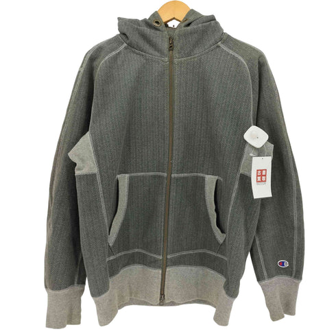 チャンピオン Champion TECH WEAVE へリンボーン ダブル ジップアップ パーカー メンズ import:M