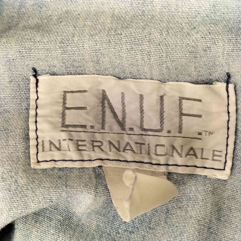 E.N.U.F. INTERNATIONALE スウェットドッキングベースボールシャツ メンズ