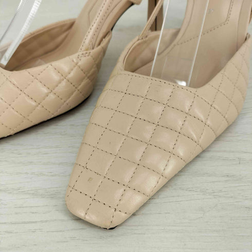 ザラ ZARA キルティングヒールミュール レディース EUR:37