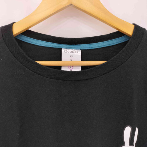 キューン CUNE ウサギ ロゴプリント 半袖Tシャツ メンズ XL