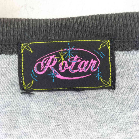 ローター ROTAR プリントロゴ リンガーTシャツ メンズ