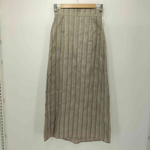 デミルクスビームス Demi-Luxe BEAMS 24SS リネン混 ストライプ スカート レディース JPN:38