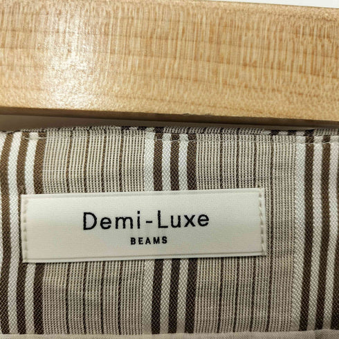デミルクスビームス Demi-Luxe BEAMS 24SS リネン混 ストライプ スカート レディース JPN:38