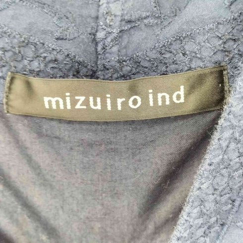 ミズイロインド mizuiro ind コットン 植物柄刺繍 Vネックプルオーバー レディース FREE