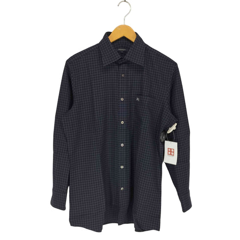バーバリーロンドン BURBERRY LONDON ホース刺繍 チェック柄 L/S シャツ メンズ import:M