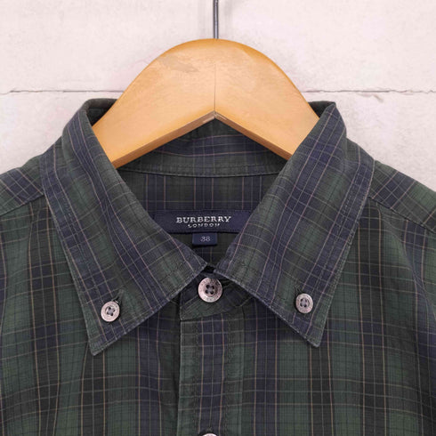 バーバリーロンドン BURBERRY LONDON ホース刺繍 チェック柄 L/S シャツ メンズ 38