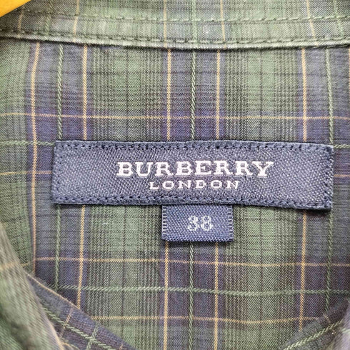 バーバリーロンドン BURBERRY LONDON ホース刺繍 チェック柄 L/S シャツ メンズ 38