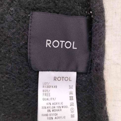 ロトル ROTOL ウール混 アクリルマフラー メンズ FREE