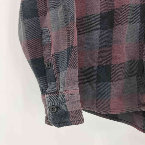 オービス ORVIS 90S ブロックチェック柄 ヘビーネルシャツ メンズ M