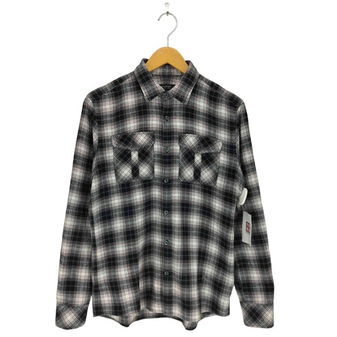 バーバリーブラックレーベル BURBERRY BLACK LABEL ホース刺繍 チェック柄 L/S シャツ メンズ 2