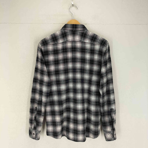 バーバリーブラックレーベル BURBERRY BLACK LABEL ホース刺繍 チェック柄 L/S シャツ メンズ 2