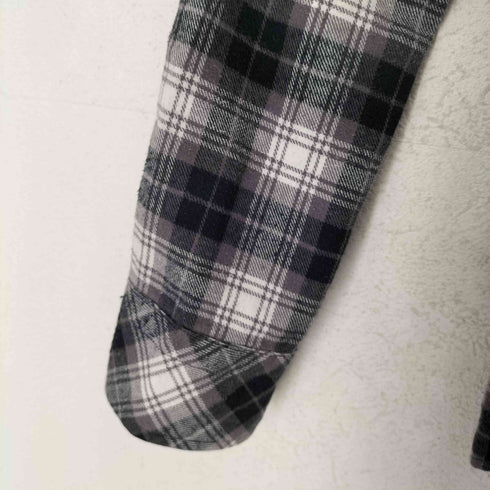 バーバリーブラックレーベル BURBERRY BLACK LABEL ホース刺繍 チェック柄 L/S シャツ メンズ 2