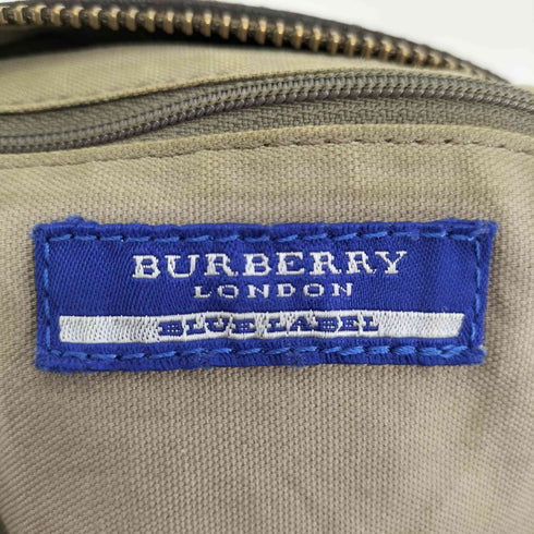 バーバリーブルーレーベル BURBERRY BLUE LABEL ホースロゴ プレート ノバチェック 2WAY ショルダー バッグ レディース