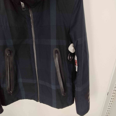 ブラックレーベルクレストブリッジ BLACK LABEL CRESTBRIDGE チェック柄マウンテンパーカーシェルジャケット レディース import:M