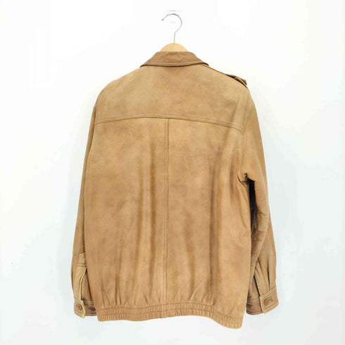 ダーバン DURBAN フロントジップ ロングスリーブ ラムレザージャケット メンズ