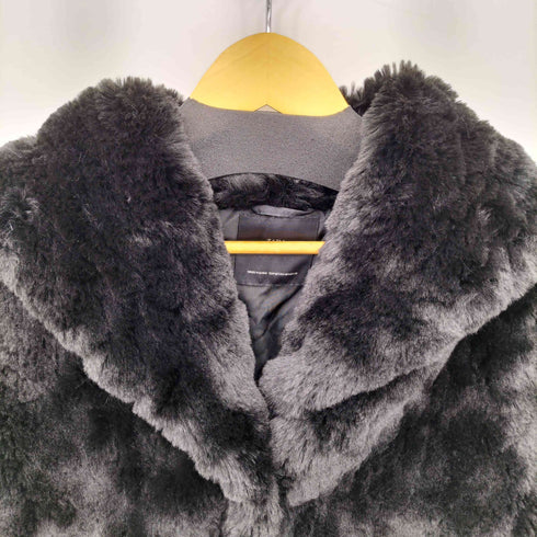 ザラ ZARA フェイクファーショートコート レディース import:M