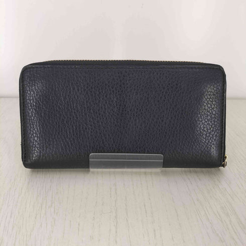 トリーバーチ TORY BURCH ロゴ型押し ラウンドジップ レザー長財布 レディース