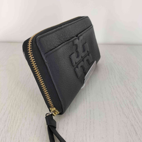 トリーバーチ TORY BURCH ロゴ型押し ラウンドジップ レザー長財布 レディース