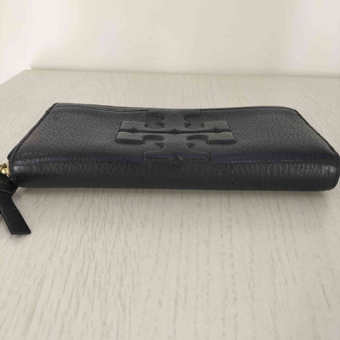 トリーバーチ TORY BURCH ロゴ型押し ラウンドジップ レザー長財布 レディース