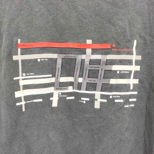 SPECIAL EDUCATION 地図プリント クルーネックTシャツ メンズ import:M