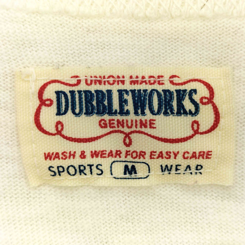 DUBBLEWORKS 両面プリント ヘンリーネック Tシャツ メンズ JPN:M