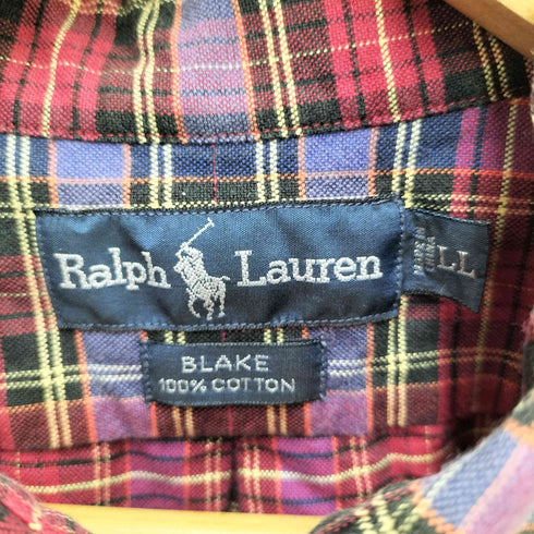 ラルフローレン RALPH LAUREN BLAKE ブレイク チェック柄ボタンダウンシャツ メンズ LL