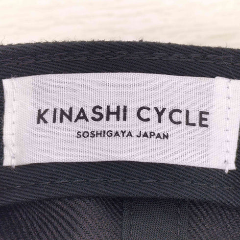 キナシサイクル 木梨サイクル KINASHI CYCLE ロゴ刺繍 6パネル キャップ メンズ 57-59cm