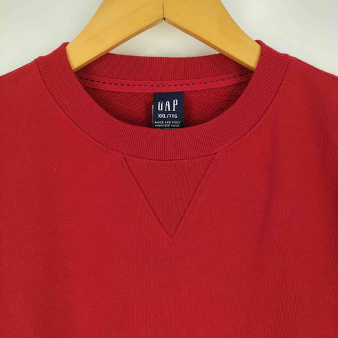ギャップ Gap 00S OLD GAP Vガゼット クルーネックスウェット メンズ import:XXL