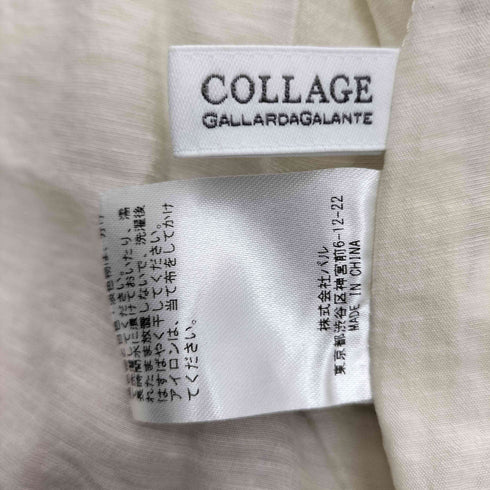 コラージュガリャルダガランテ COLLAGE GALLARDAGALANTE ヴィンテージライクラペルカラーシアーシャツ レディース FREE
