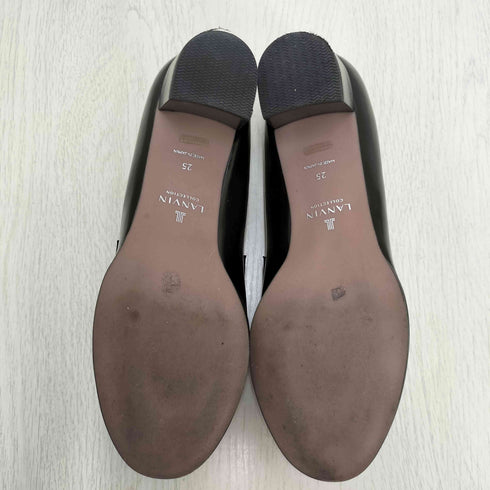 ランバン LANVIN ホースビット ヒールローファー レディース 25cm