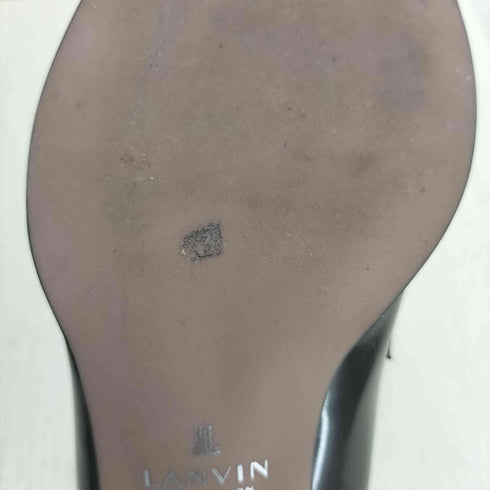 ランバン LANVIN ホースビット ヒールローファー レディース 25cm