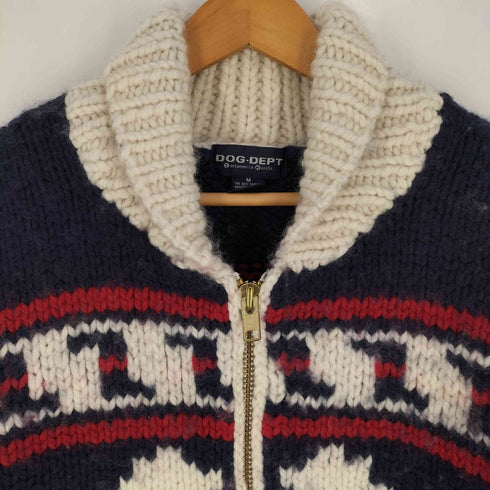 DOG DEPT犬柄 カウチンセーター メンズ JPN:M