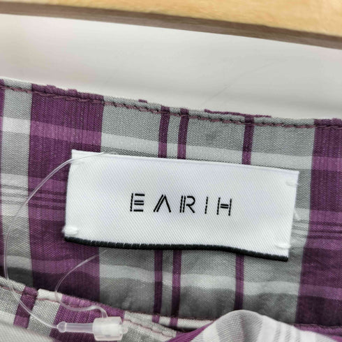 アーリ EARIH チェック 薄手 ワイドパンツ レディース