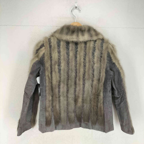Parienne pig leather ファー切替レザージャケット レディース 9