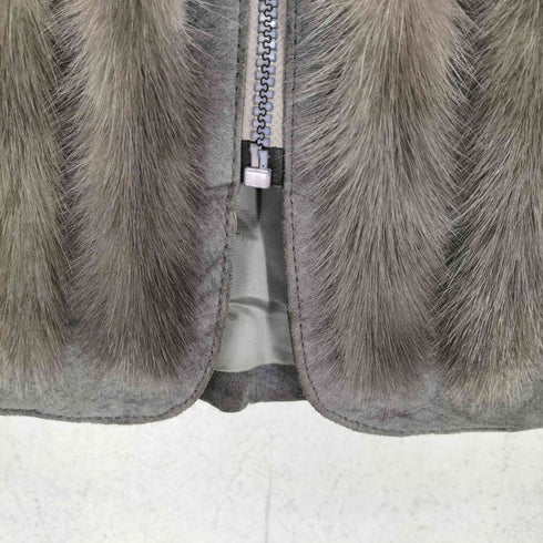 Parienne pig leather ファー切替レザージャケット レディース 9